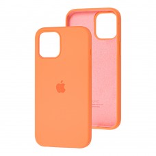 Чохол для iPhone 12 Pro Max Silicone Full помаранчевий / papaya