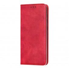 Чехол книжка для Samsung Galaxy A20 / A30 Black magnet красный