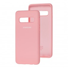 Чехол для Samsung Galaxy S10 (G973) Silicone Full светло-розовый