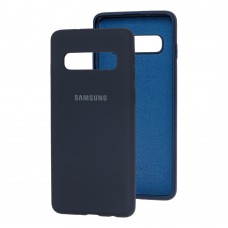 Чехол для Samsung Galaxy S10 (G973) Silicone Full синий / midnight blue