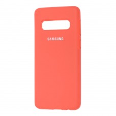 Чохол для Samsung Galaxy S10 (G973) Silicone Full помаранчевий