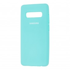 Чохол для Samsung Galaxy S10+ (G975) Silicone Full бірюзовий