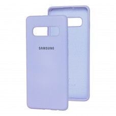 Чохол для Samsung Galaxy S10+ (G975) Silicone Full лавандовий