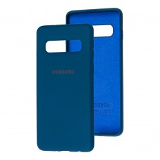 Чохол для Samsung Galaxy S10+ (G975) Silicone Full синій