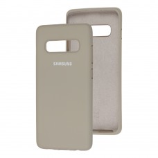 Чехол для Samsung Galaxy S10+ (G975) Silicone Full серый