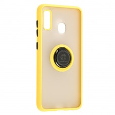 Чехол для Samsung Galaxy A20 / A30 LikGus Edging Ring желтый