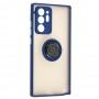 Чехол для Samsung Galaxy Note 20 Ultra (N986) LikGus Edging Ring синий