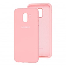 Чохол для Samsung Galaxy J6 2018 (J600) Silicone Full світло-рожевий
