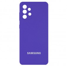 Чехол для Samsung Galaxy A72 Silicone Full camera фиолетовый / purple