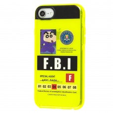Чехол для iPhone 7 / 8 / SE 20 Neon print FBI