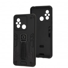 Чехол для Xiaomi Redmi 12C/11A/Poco C55 Armor Magnetic ударопрочный черный