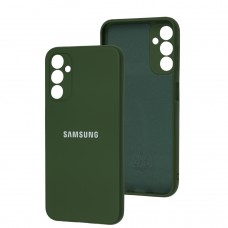 Чехол для Samsung Galaxy A14 Silicone Full camera dark green