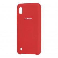 Чохол для Samsung Galaxy A10 (A105) Silky Soft Touch "темно-червоний"