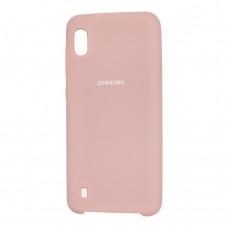 Чехол для Samsung Galaxy A10 (A105) Silky Soft Touch "бледно-розовый" 