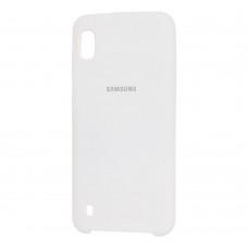 Чехол для Samsung Galaxy A10 (A105) Silky Soft Touch "белый"