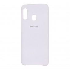 Чохол для Samsung Galaxy A20 / A30 Silky Soft Touch білий