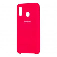 Чохол для Samsung Galaxy A20/A30 Silky Soft Touch рожевий