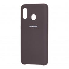 Чохол для Samsung Galaxy A20/A30 Silky Soft Touch какао