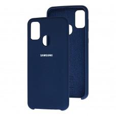 Чехол для Samsung Galaxy M21 / M30s Silky Soft Touch темно-синий