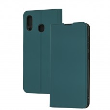 Чехол книга Fibra для Samsung Galaxy A20/A30/M10s зеленый