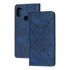 Чехол книжка Business Leather для Samsung Galaxy A11 / M11 синий