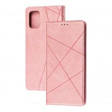 Чохол книжка Business Leather для Samsung Galaxy A71 (A715) рожевий