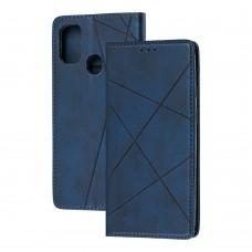 Чехол книжка Business Leather для Samsung Galaxy M21 / M30s синий