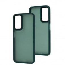 Чохол для Xiaomi Redmi Note 11 / 11s Wave Matte Color forest green