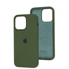 Чехол для iPhone 14 Pro Max Silicone Full зеленый / cyprus green