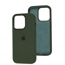 Чехол для iPhone 14 Pro Silicone Full зеленый / cyprus green