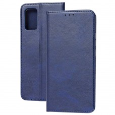 Чехол книжка для Samsung Galaxy A02s (A025) Black magnet синий