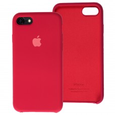 Чехол Silicone для iPhone 7 / 8 / SE20 case rose red 