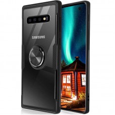 Чохол для Samsung Galaxy S10 (G973) Deen CrystalRing з кільцем чорний