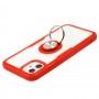Чохол для iPhone 11 Deen CrystalRing із кільцем червоний