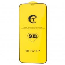 Защитное 9D стекло для iPhone 12 Pro Max (6,7") черное