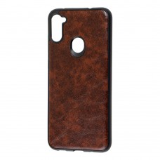 Чехол для Samsung Galaxy A11 / M11 Lava case темно-коричневый