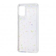 Чехол для Samsung Galaxy A51 (A515) Wave confetti прозрачный микс