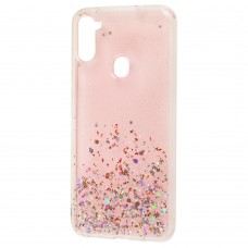Чехол для Samsung Galaxy A11 / M11 Wave confetti розовый
