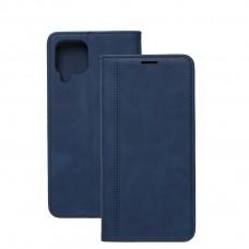 Чехол книжка для Samsung Galaxy A22 / M22 / M32 Business matte line синий