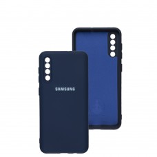 Чехол для Samsung Galaxy A50 / A50s / A30s Silicone Full camera синий / midnight blue