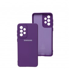 Чехол для Samsung Galaxy A33 (A336) Silicone Full camera фиолетовый / purple