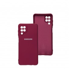 Чехол для Samsung Galaxy A33 (A336) Silicone Full camera бордовый / marsala