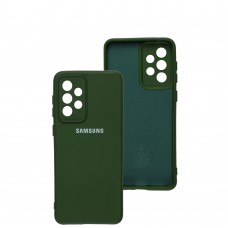Чехол для Samsung Galaxy A33 (A336) Silicone Full camera зеленый / dark green
