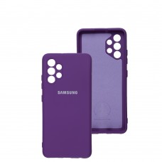 Чохол для Samsung Galaxy A32 (A325) Silicone Full camera фіолетовий