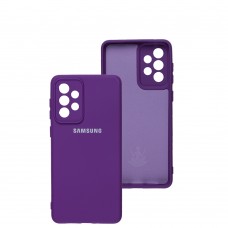 Чехол для Samsung Galaxy A73 Silicone Full camera фиолетовый / purple