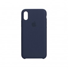 Чохол для iPhone X / Xs Silicone case midnight blue