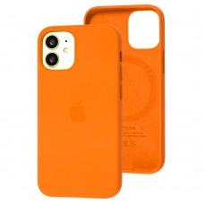 Чохол для iPhone 12 mini MagSafe Silicone Full Size kumquat
