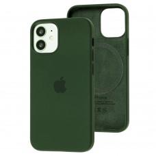 Чехол для iPhone 12 mini MagSafe Silicone Full Size cyprus green