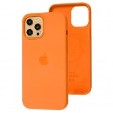 Чохол для iPhone 12 Pro Max MagSafe Silicone Full Size kumquat