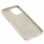Чехол для iPhone 12 Pro Max MagSafe Silicone Full Size белый